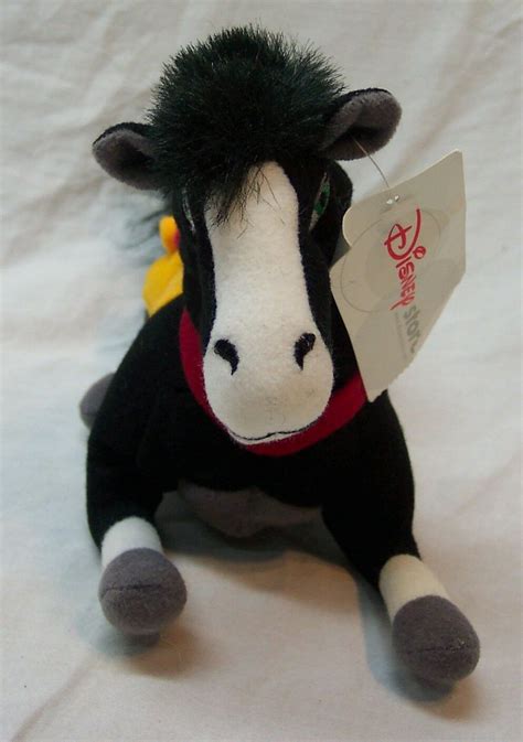 Walt Disney Store MULAN KHAN THE BLACK HORSE 7" STUFFED ANIMAL Toy - Disney