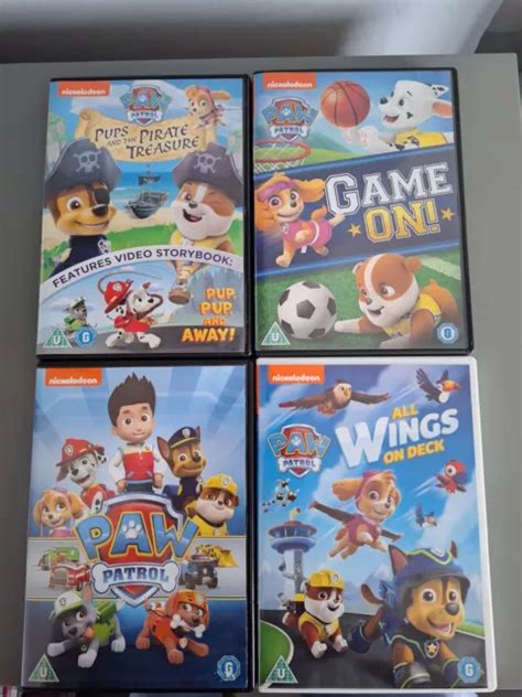 NICKELODEON PAW PATROL DVD Bundle x4 set £5.99 - PicClick UK