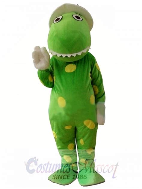 Green Wiggles Dorothy The Dinosaur Adult Mascot Costume