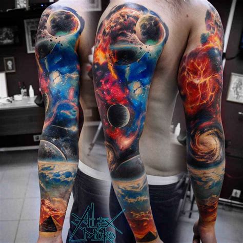 Outer Space Tattoo Sleeve - Best Tattoo Ideas Gallery