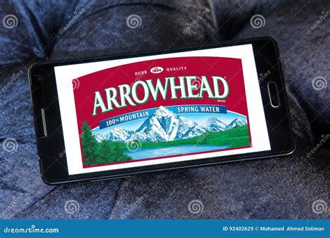 Arrowhead Brand Mountain Spring Water Logo Editorial Stock Image - Image of arrowhead, bottle ...