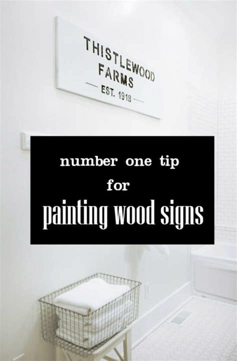 DIY Tips for Painting Wood Signs | Thistlewood Farms