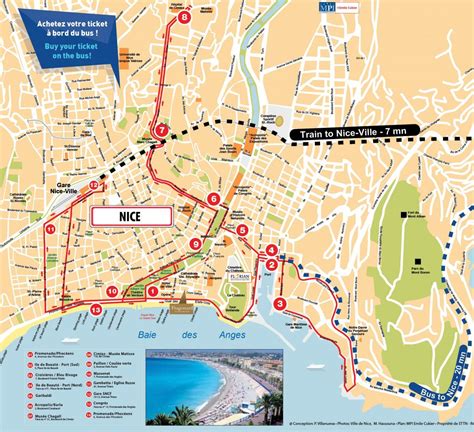 Nice city map tourist - Nice tourism map (Provence-Alpes-Côte d'Azur ...