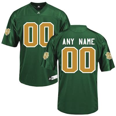 adidas Notre Dame Fighting Irish Custom Football Jersey - Green ...