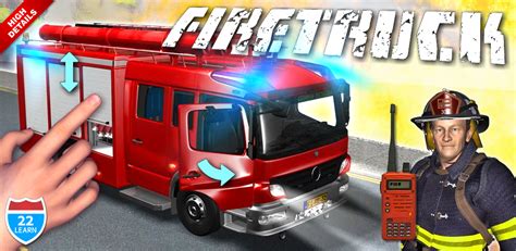 Kids Vehicles 1: Interactive Fire Truck - Animated 3D Games Fire Engine Adventure for Little ...