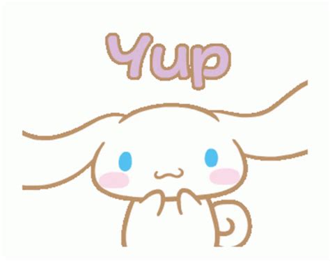 Cinnamoroll Sanrio Sticker - Cinnamoroll Sanrio Yup - 探索與分享 GIF