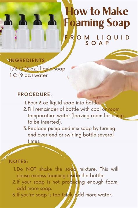 Foaming Soap Recipes, Videos and More - Bottiful Home