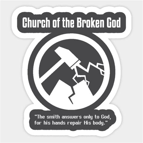 Church of the Broken God - Scp Foundation - Sticker | TeePublic