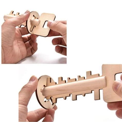 Classic Wooden Puzzle Lock Design Brain Teaser Early Educational Toys HS3 | eBay