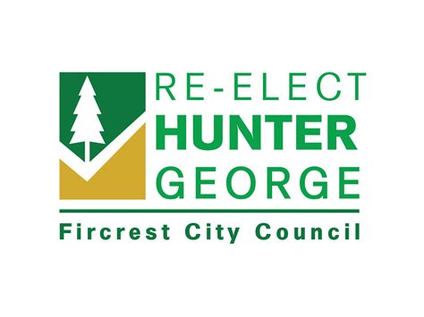 33 Colorful Bold Government Logo Designs for Re-elect Hunter George Fircrest City Council a ...