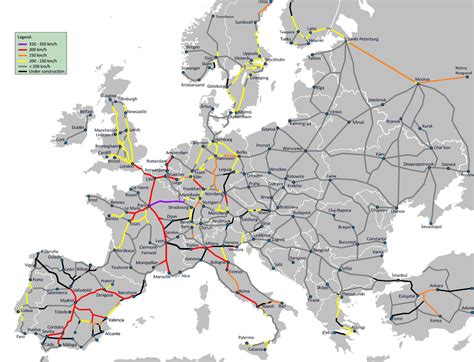 Railmap Europe Euro Railways Map Europe Est European Railways Map Of Eu ...