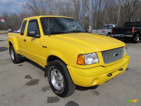 2001 Chrome Yellow Ford Ranger Edge SuperCab 4x4 #61112679 Photo #5 ...