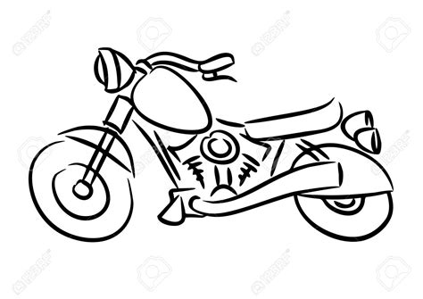 Motorcycle Outline Drawing at GetDrawings | Free download