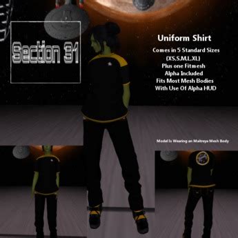 Second Life Marketplace - Section 31 Engineering Uniform T Shirt Womens