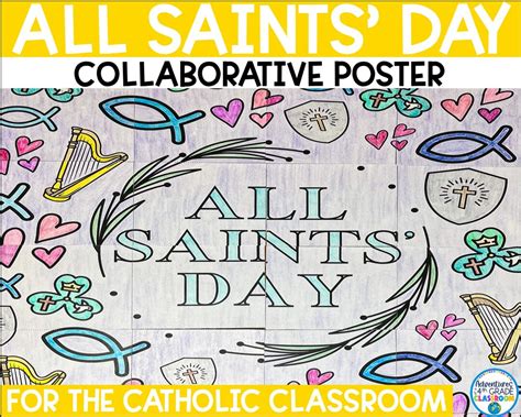 All Saints' Day Collaborative Poster Catholic - Etsy