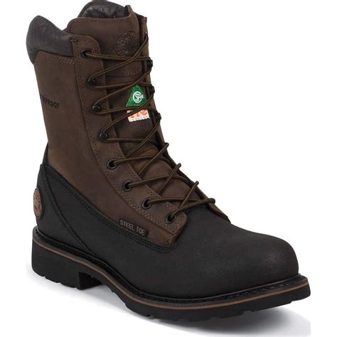 Justin Original Workboots Work-TeK Steel Toe CSA-Approved Waterproof Work Boot, CW840