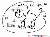 Leo Coloring Sheets Pages sketch template