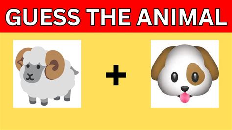 Guess The Animal By Emoji Challenge - YouTube