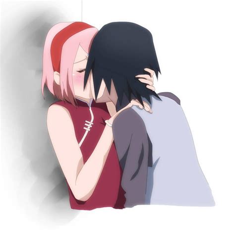 sasusaku kiss by heyhey00 on DeviantArt