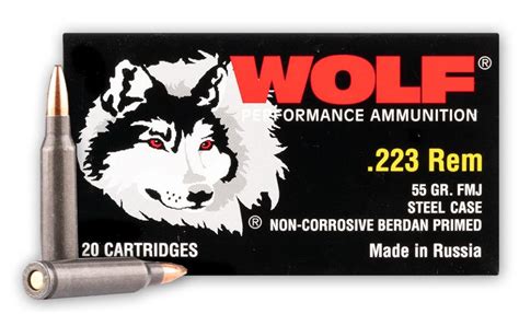 Wolf Performance 223 Rem 55 Grain FMJ 1000 Rounds - $350.00 | gun.deals