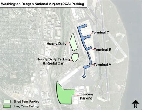 Reagan National Airport Parking | DCA Airport Long Term Parking Rates & Map