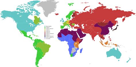 Language Difficulty by Category *I added an extra difficulty to a few ...