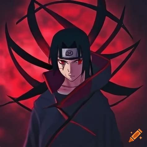 Highly detailed, itachi uchiha age 15, full mysterious mangekyou sharingan , cinematic shot, 8k ...