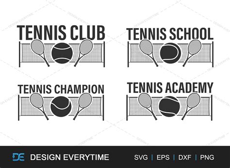 Tennis Vector SVG - Tennis Logo Graphic by DesignEverytime · Creative ...