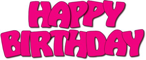 Happy birthday pink clipart wikiclipart – Clipartix