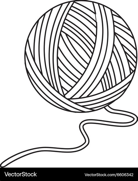 Yarn ball Royalty Free Vector Image - VectorStock