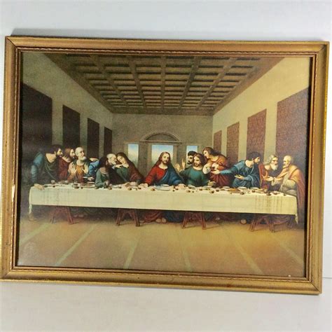 Vintage the Last Supper Leonardo De Vinci Print Circa 1950s. - Etsy