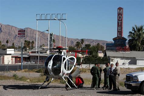 Police helicopter lands safely in city intersection - Las Vegas Sun News