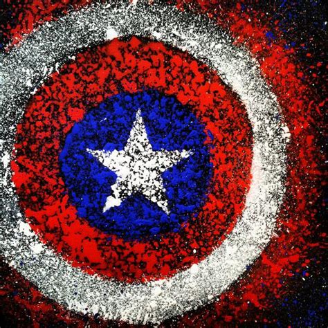 Captain America Shield Painting at PaintingValley.com | Explore ...