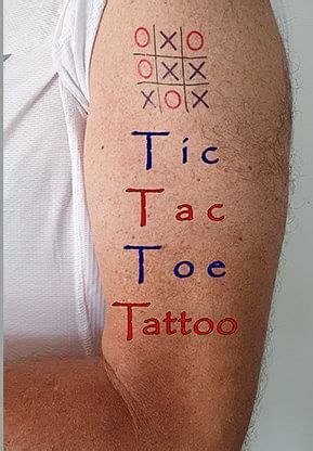 Tic Tac Toe Tattoo - Vanishing Inc. Magic shop