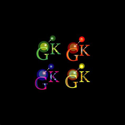 CREATIVE GK MULTI COLOUR LOGO,GK LOGO MONOGRAM FOR COMPANY. 7501273 ...