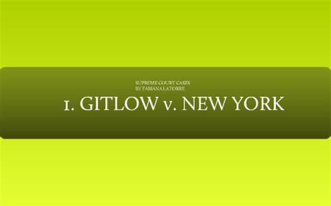 Gitlow v. New York by Fabiana Latorre