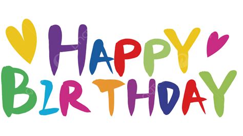 Happy Birthday Font Vector Design Images, Happy Birthday Font Text ...