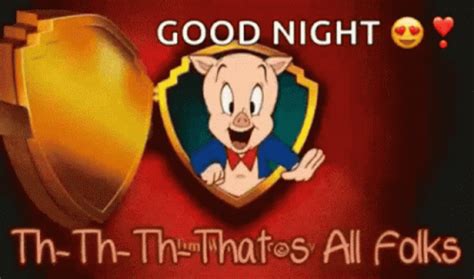 Good Night Thats All Folks GIF - Looney Tunes