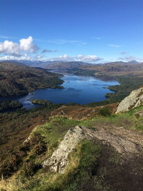 loch katrine from Ben A'an | Beautiful world, Scotland, Countryside