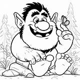 Ogre And Butterfly coloring Page  Download Print Or Color Online For Free sketch template