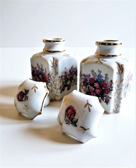 Pair Antique Tea Caddies Hand Painted Porcelain Tea Caddies, Circa 1850 ...