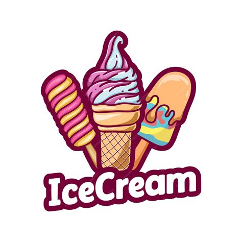 Premium Vector | Ice cream logo vector