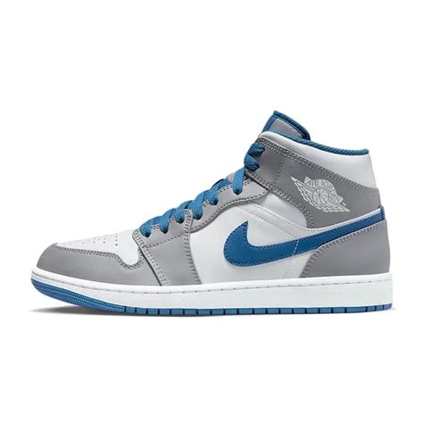 Air Jordan 1 Mid White True Blue Grey | Where To Buy | DQ8426-014 | The ...