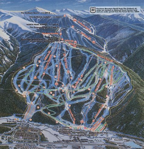 Keystone Ski Resort Trail Map