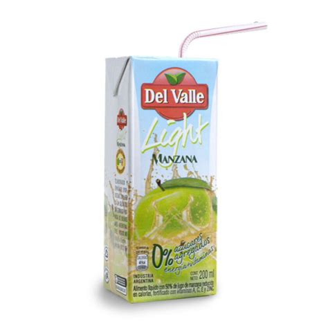 Jugo light Del Valle manzana 200 cc. - Carrefour