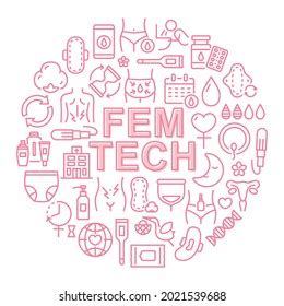 Fem Tech Vector Logo Design Line: เวกเตอร์สต็อก (ปลอดค่าลิขสิทธิ์) 2021539694 | Shutterstock