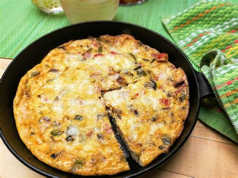 Ham and Cheese Frittata for Two | Namaste Home Cooking