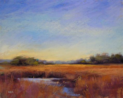 Marsh Landscape Paintings | As Far as I Can See' 8x10 pastel ©Karen Margulis