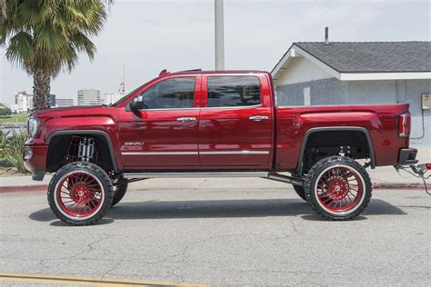 High Life Red Lifted GMC Sierra Denali — CARiD.com Gallery