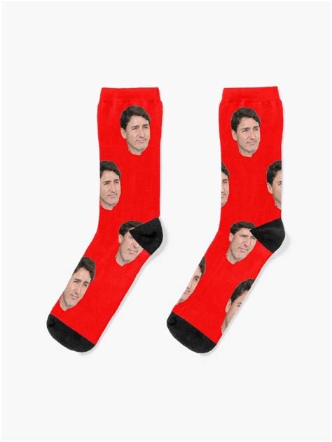 "JUSTIN TRUDEAU Socks" Socks by SOCKSbySBD | Redbubble